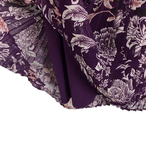 BONWORTH Skirt Midi Accordion Animal Print Floral Garden Party Hippie Boho XL - Picture 5 of 7